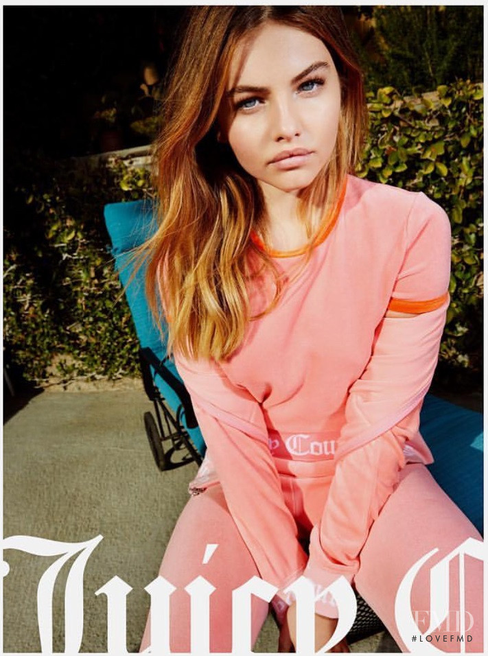 Thylane Blondeau featured in  the Juicy Couture advertisement for Spring/Summer 2018