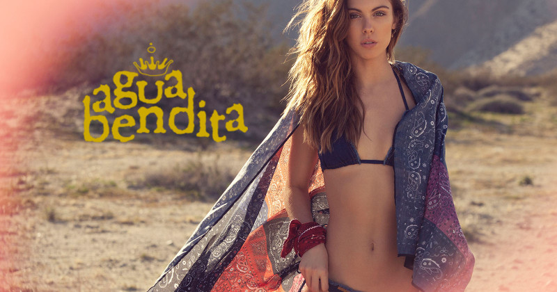 Carmella Rose featured in  the Agua Bendita advertisement for Spring/Summer 2017