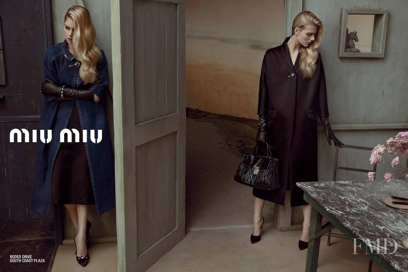 Doutzen Kroes featured in  the Miu Miu advertisement for Spring/Summer 2013