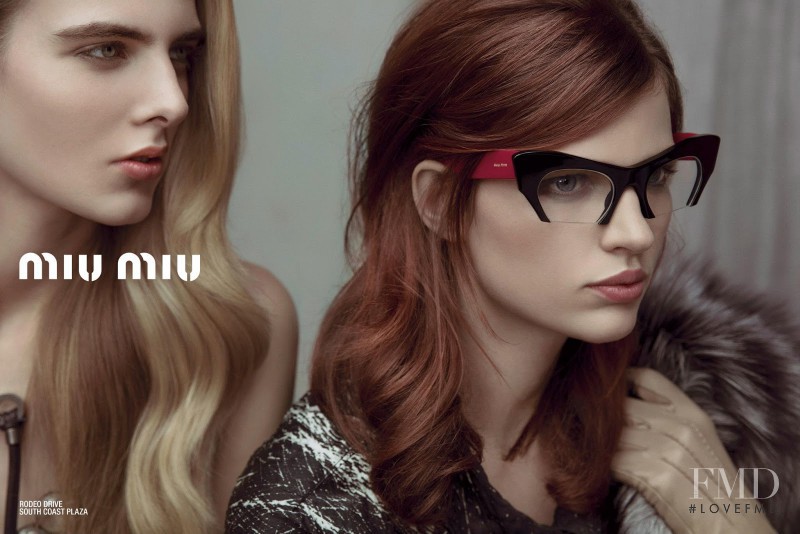 Bette Franke featured in  the Miu Miu advertisement for Spring/Summer 2013