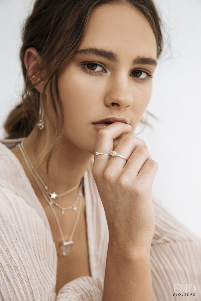 Neve Fogg featured in  the Krystle Knight Jewellery Ocean Spirit advertisement for Spring/Summer 2021
