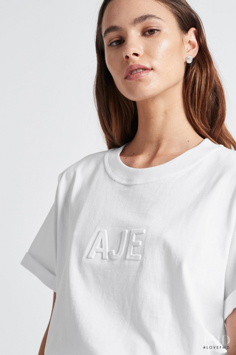 Neve Fogg featured in  the Aje catalogue for Spring/Summer 2021