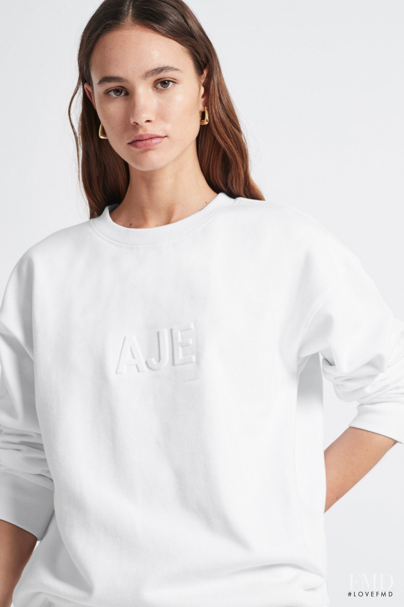 Neve Fogg featured in  the Aje catalogue for Spring/Summer 2021