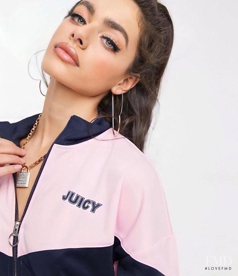 Yael Shelbia featured in  the Juicy Couture lookbook for Spring/Summer 2021