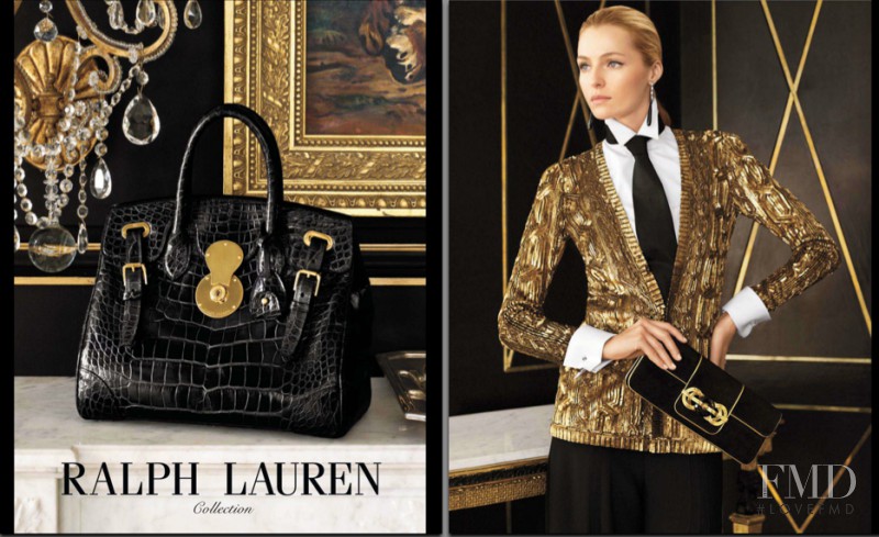 Valentina Zelyaeva featured in  the Ralph Lauren Collection advertisement for Autumn/Winter 2012
