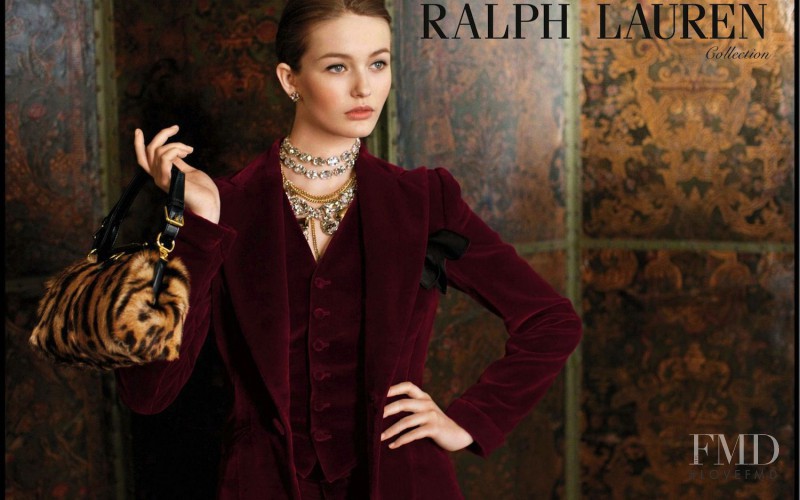 Andreea Diaconu featured in  the Ralph Lauren Collection advertisement for Autumn/Winter 2012