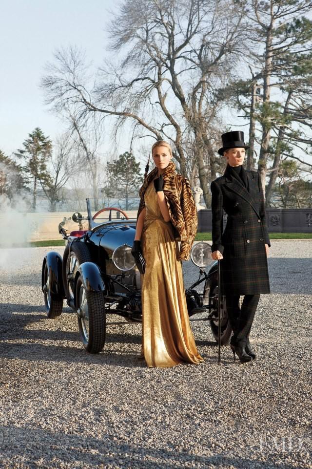 Olga Sherer featured in  the Ralph Lauren Collection advertisement for Autumn/Winter 2012