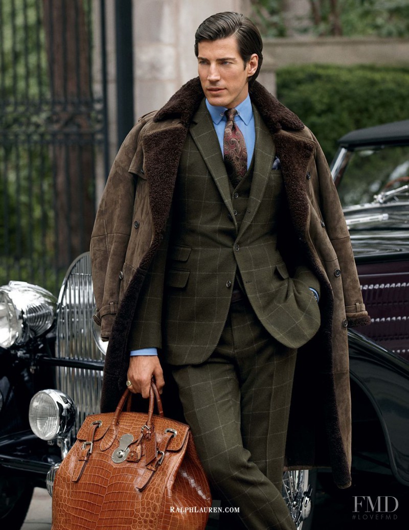 Oriol Elcacho featured in  the Ralph Lauren Purple Label advertisement for Autumn/Winter 2012