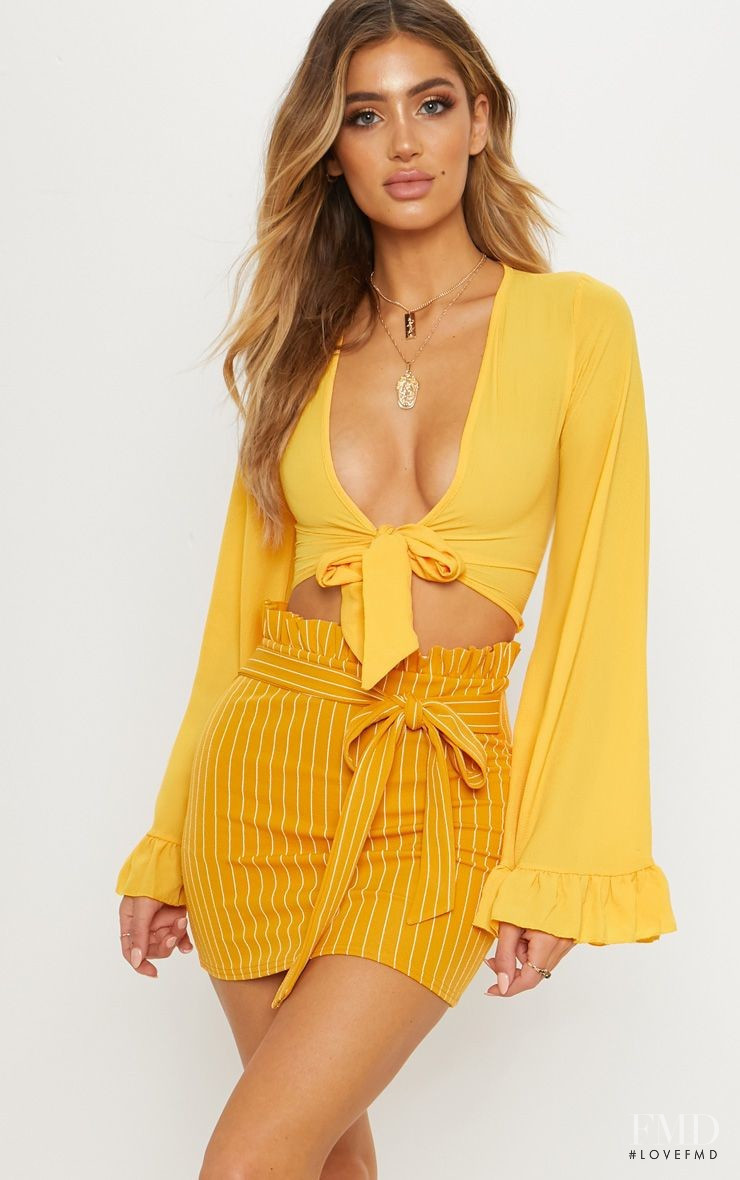 Belle Lucia featured in  the PrettyLittleThing catalogue for Summer 2018