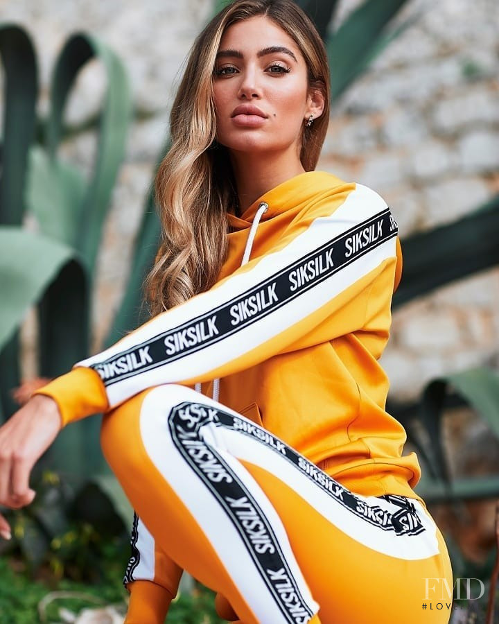 Belle Lucia featured in  the Siksilk advertisement for Pre-Fall 2018