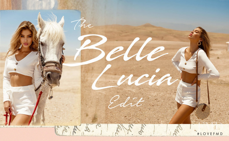 Belle Lucia featured in  the PrettyLittleThing The Belle Lucia Edit lookbook for Summer 2018