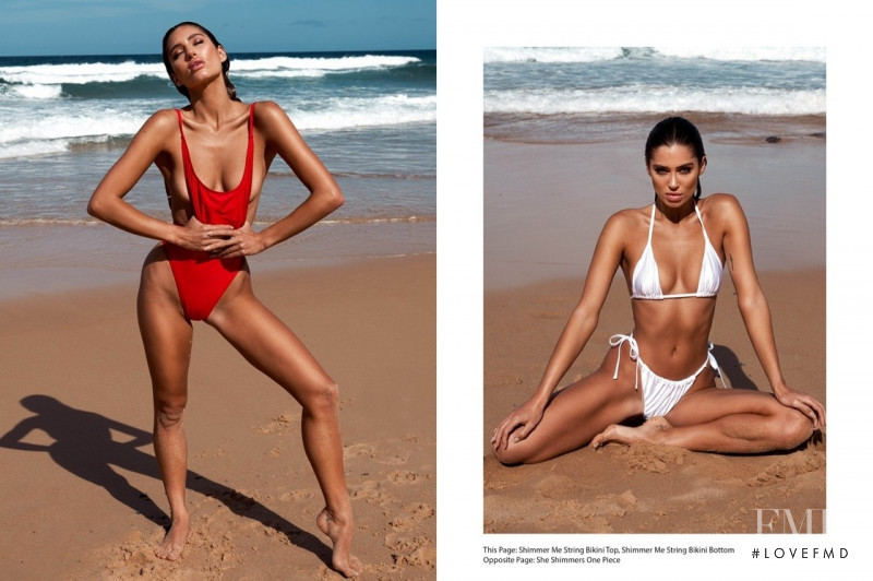 Belle Lucia featured in  the L\'urv Swim Belle of the beach lookbook for Autumn/Winter 2018