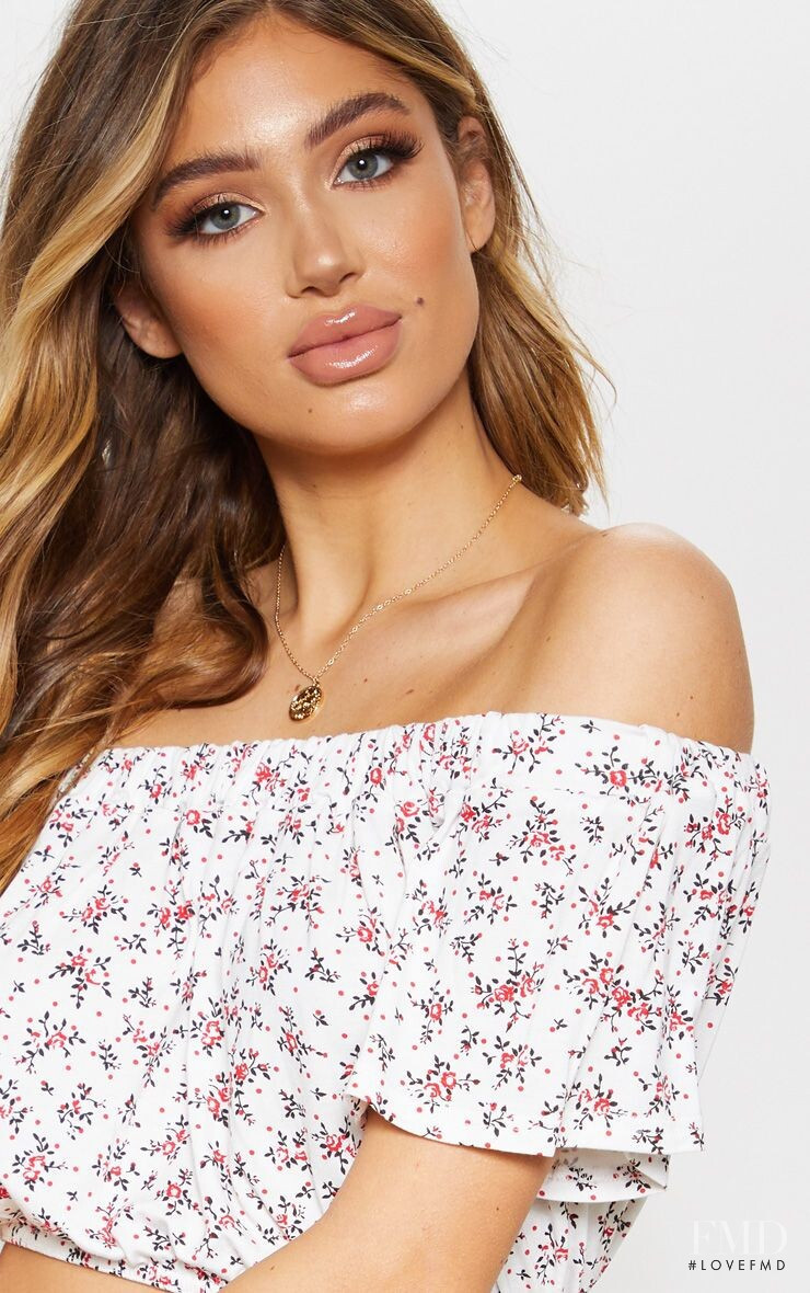 Belle Lucia featured in  the PrettyLittleThing catalogue for Spring/Summer 2019