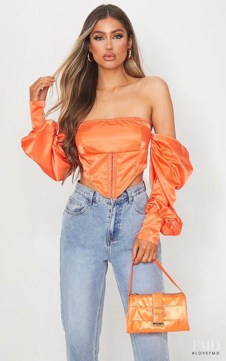 Belle Lucia featured in  the PrettyLittleThing catalogue for Autumn/Winter 2020