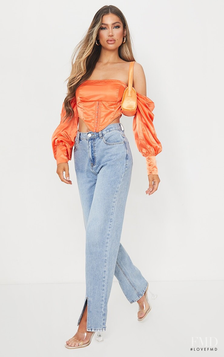 Belle Lucia featured in  the PrettyLittleThing catalogue for Autumn/Winter 2020