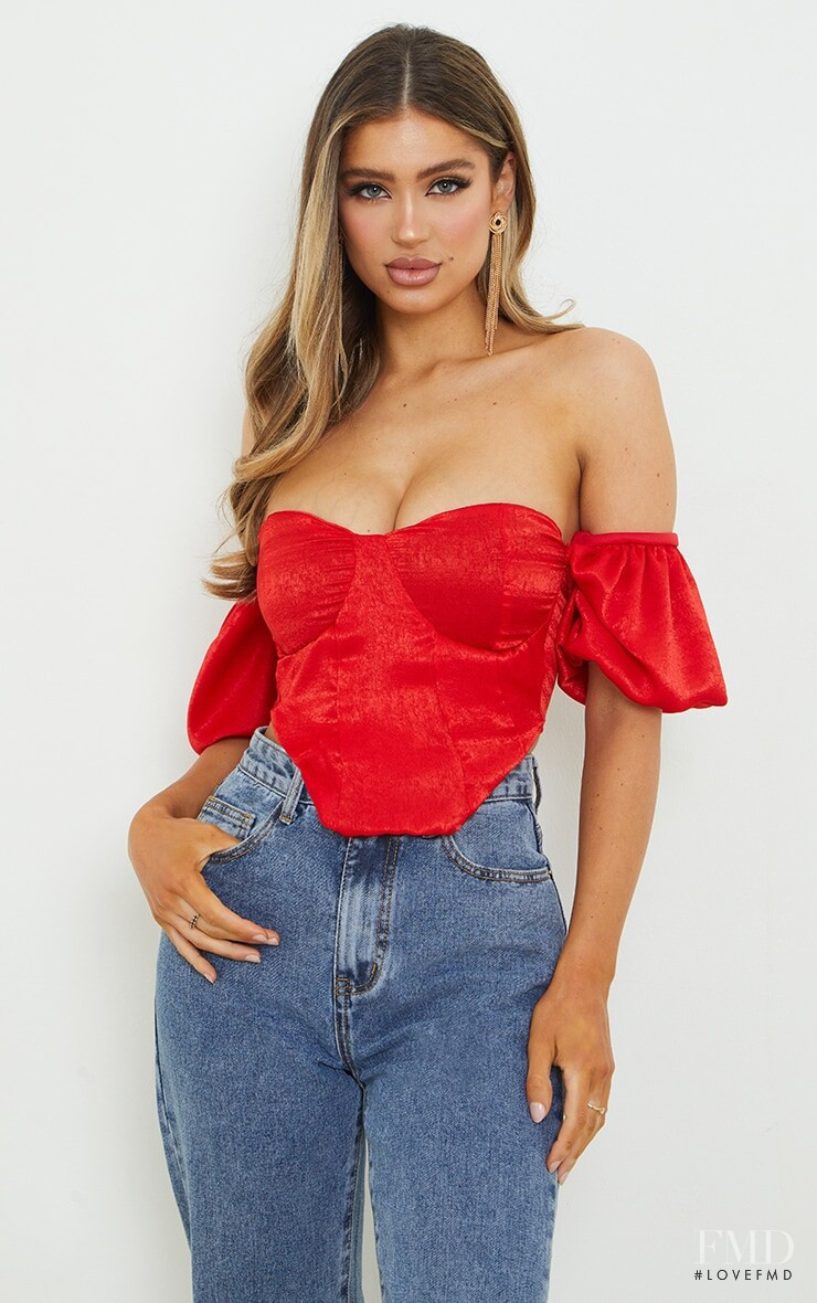 Belle Lucia featured in  the PrettyLittleThing catalogue for Autumn/Winter 2020