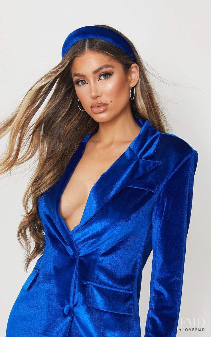 Belle Lucia featured in  the PrettyLittleThing catalogue for Autumn/Winter 2020