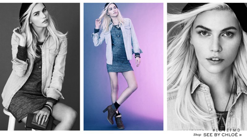 Aline Weber featured in  the See by Chloe advertisement for Autumn/Winter 2012