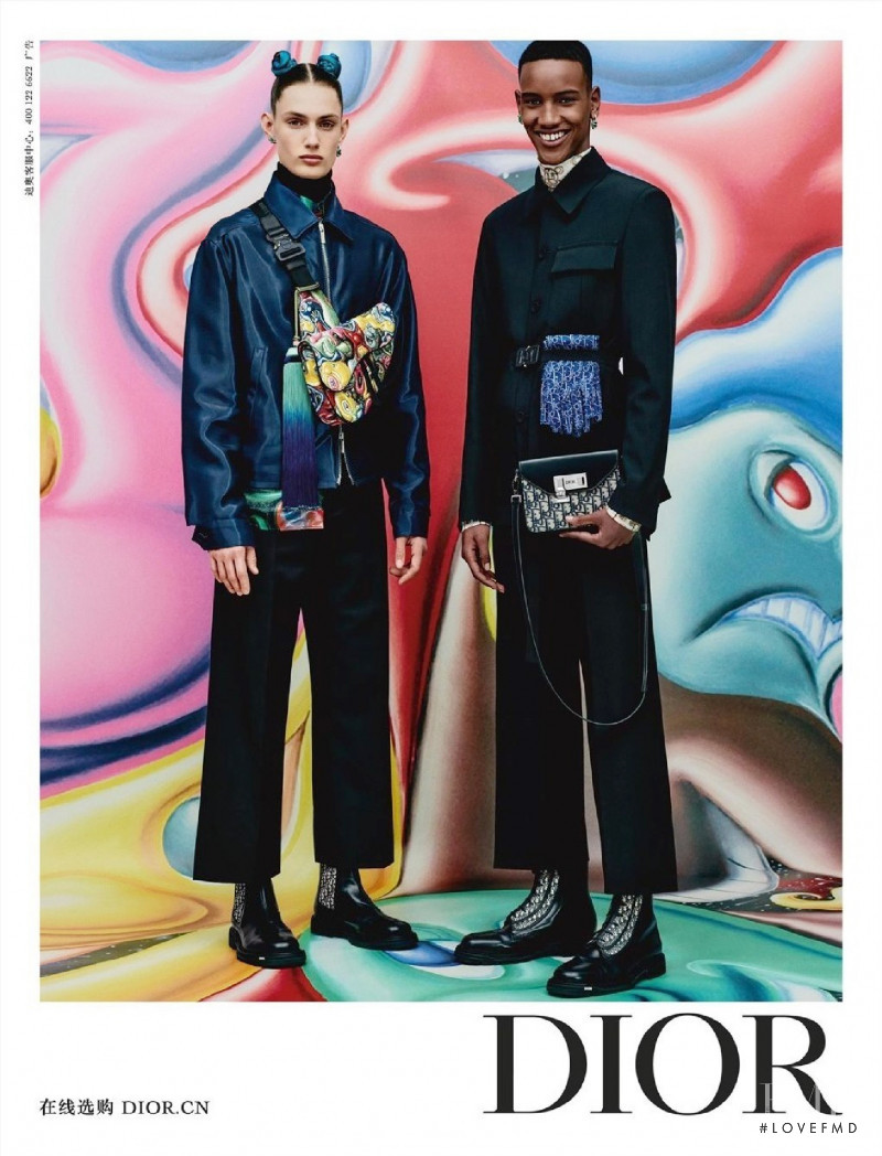 Thatcher Thornton featured in  the Dior Homme advertisement for Pre-Fall 2021