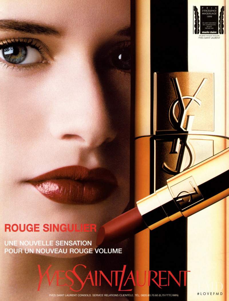 Estella Warren featured in  the YSL Beauty advertisement for Spring/Summer 2000