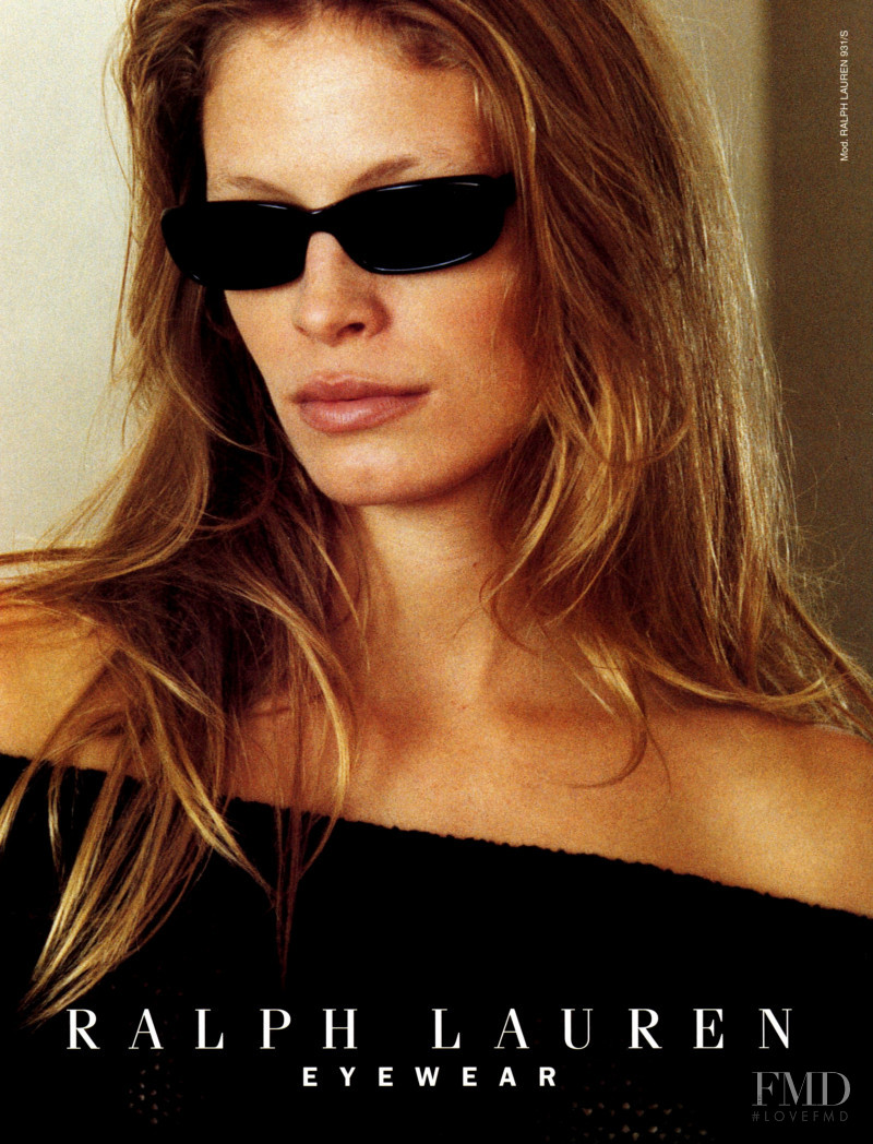 Tanga Moreau featured in  the Ralph Lauren Eyewear advertisement for Spring/Summer 1999