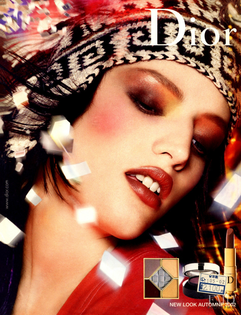Vivien Solari featured in  the Dior Beauty advertisement for Autumn/Winter 2000
