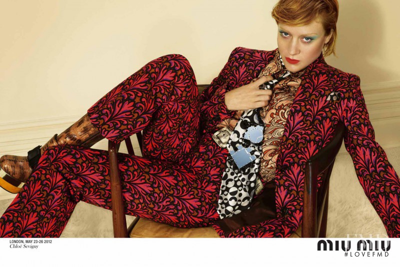 Chloe Sevigny featured in  the Miu Miu advertisement for Autumn/Winter 2012