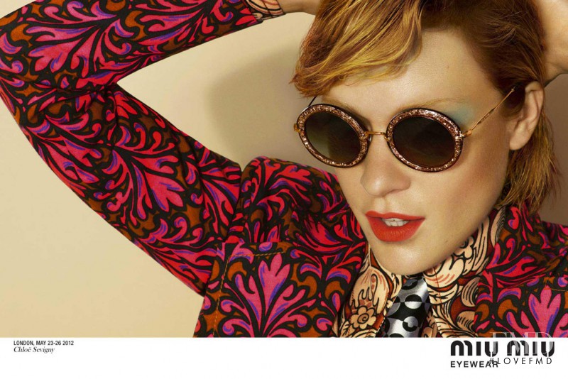 Chloe Sevigny featured in  the Miu Miu advertisement for Autumn/Winter 2012