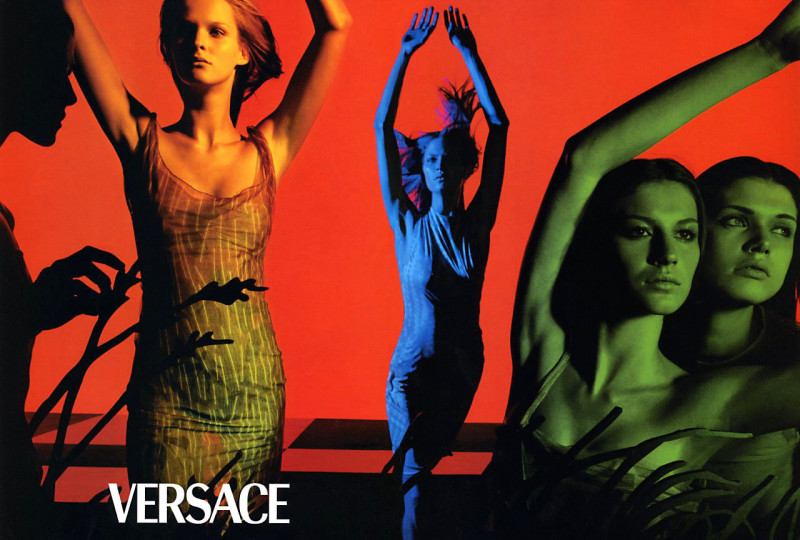 Gisele Bundchen featured in  the Versace advertisement for Spring/Summer 1999