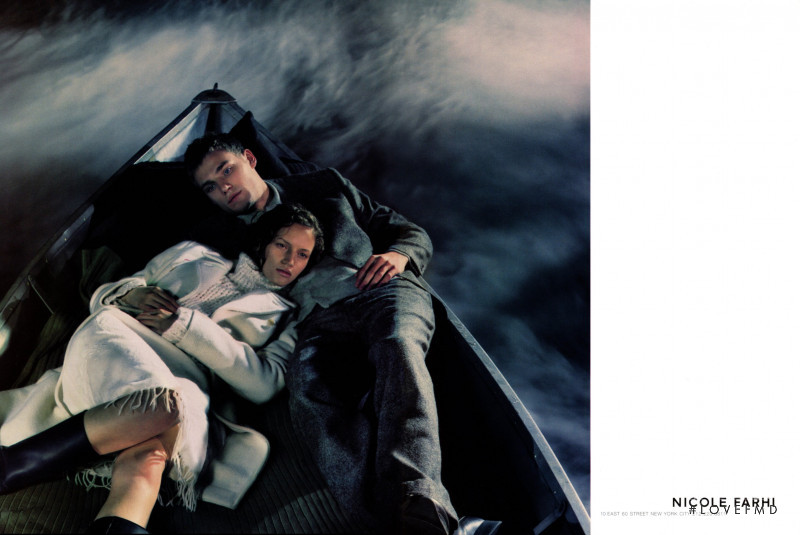 Vivien Solari featured in  the Nicole Farhi advertisement for Autumn/Winter 1999