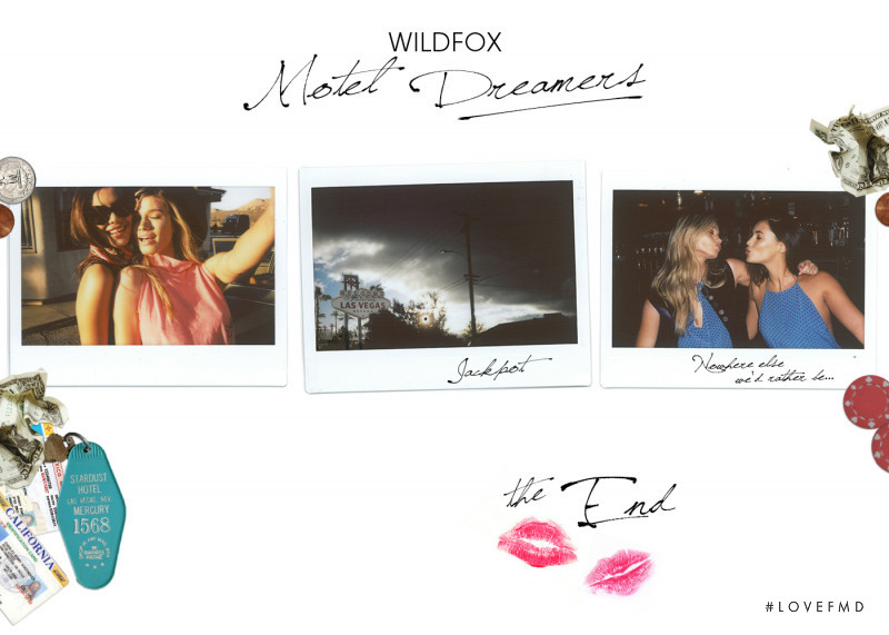 Maggie Rawlins featured in  the Wildfox Motel Dreamers lookbook for Summer 2016