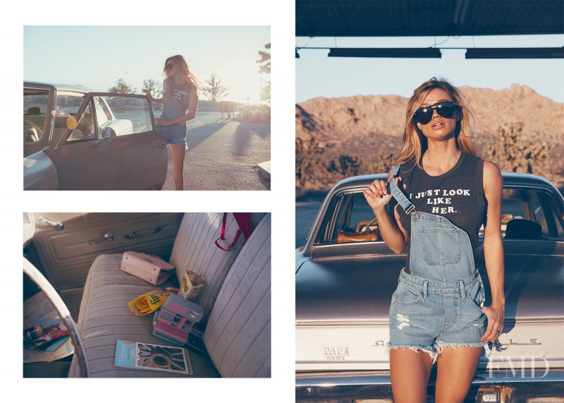 Maggie Rawlins featured in  the Wildfox Motel Dreamers lookbook for Summer 2016