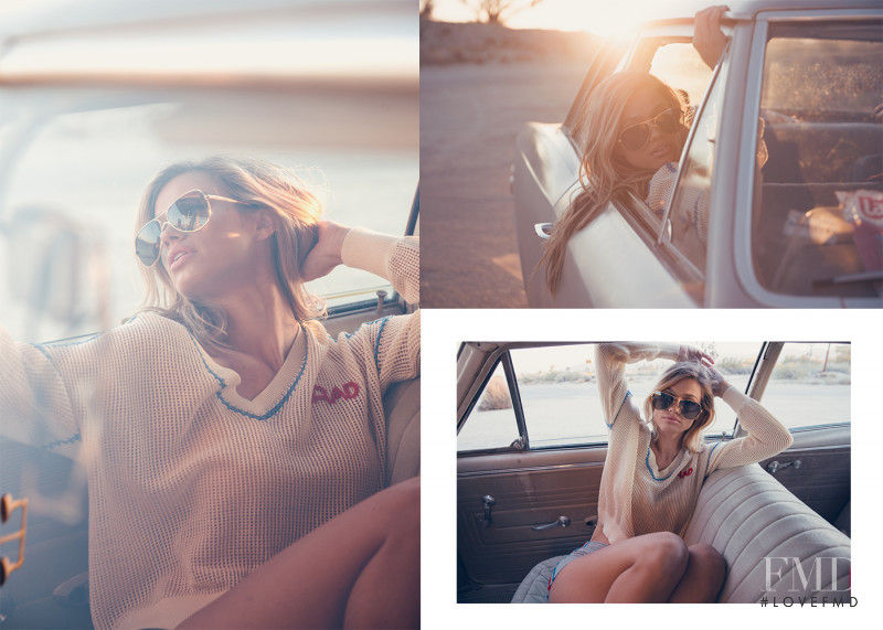 Maggie Rawlins featured in  the Wildfox Motel Dreamers lookbook for Summer 2016