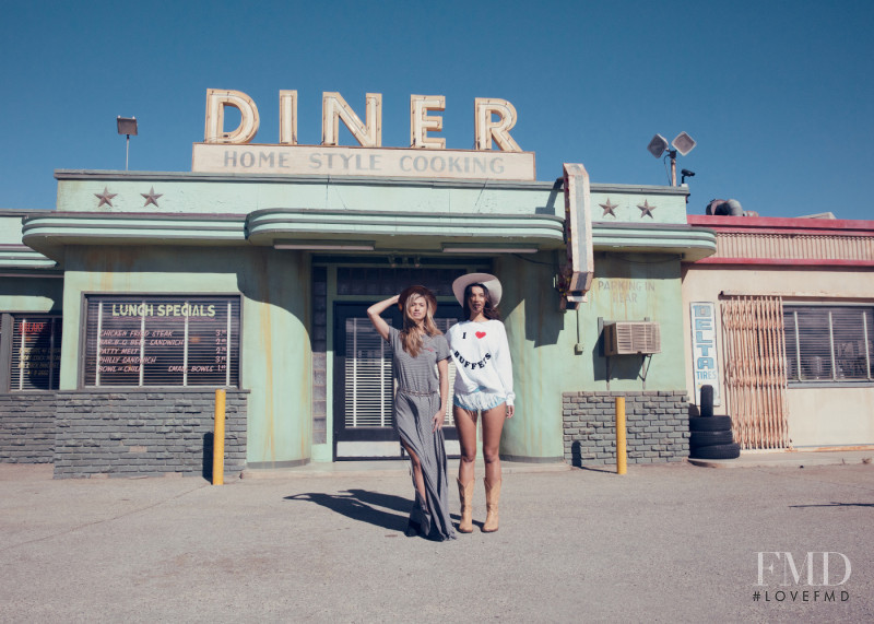 Maggie Rawlins featured in  the Wildfox Motel Dreamers lookbook for Summer 2016