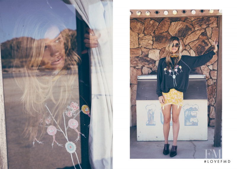 Maggie Rawlins featured in  the Wildfox Motel Dreamers lookbook for Summer 2016