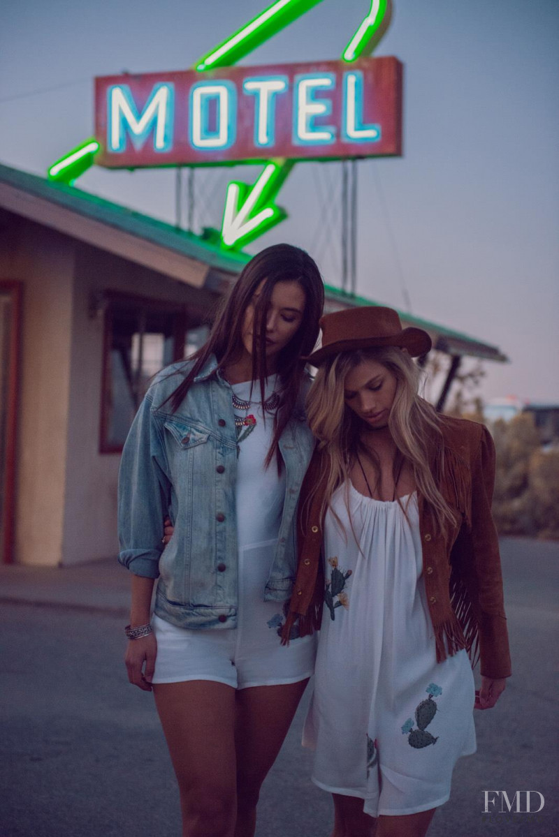 Maggie Rawlins featured in  the Wildfox Motel Dreamers lookbook for Summer 2016