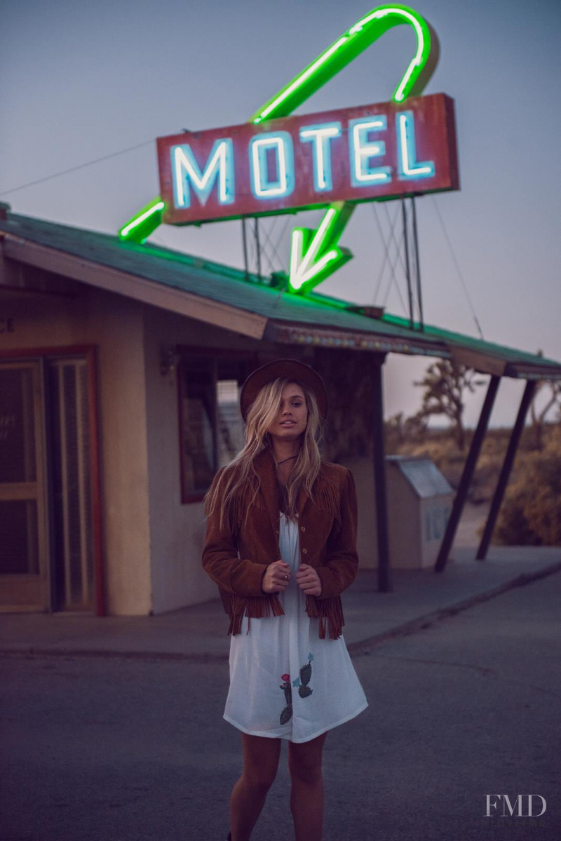 Maggie Rawlins featured in  the Wildfox Motel Dreamers lookbook for Summer 2016