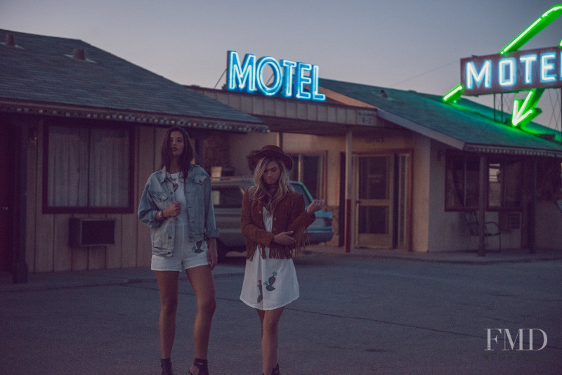 Maggie Rawlins featured in  the Wildfox Motel Dreamers lookbook for Summer 2016