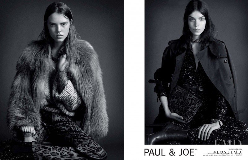 Josefien Rodermans featured in  the Paul et Joe advertisement for Autumn/Winter 2012