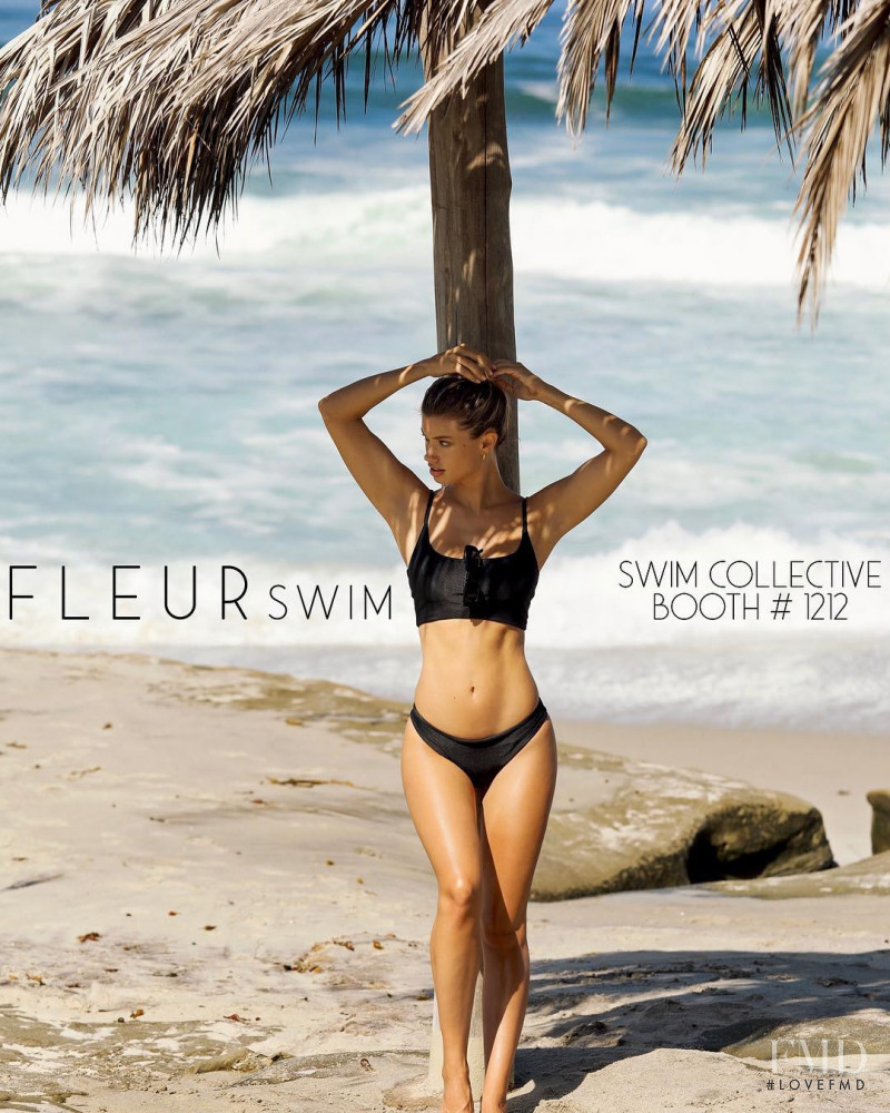 Maggie Rawlins featured in  the Fleur Swim advertisement for Spring/Summer 2019
