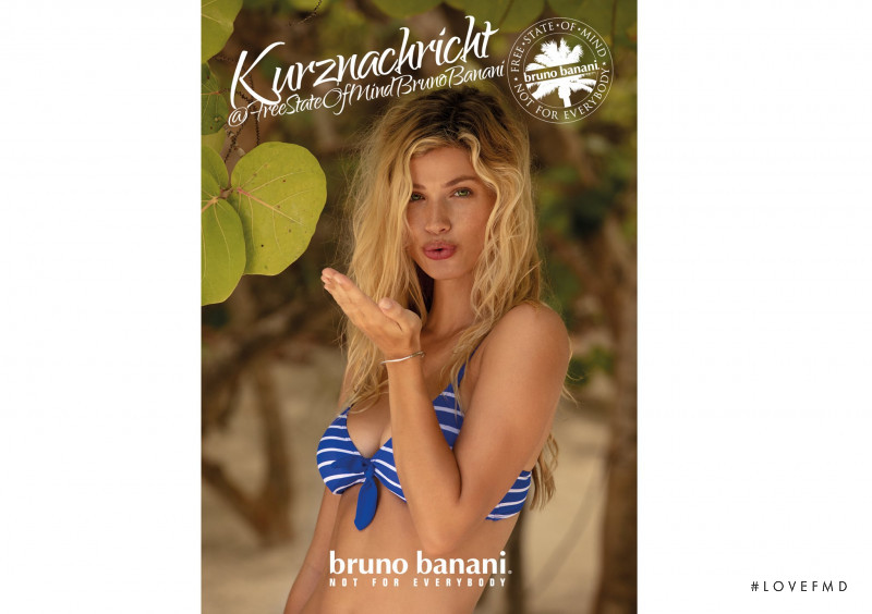 Maggie Rawlins featured in  the Bruno Banani advertisement for Summer 2020