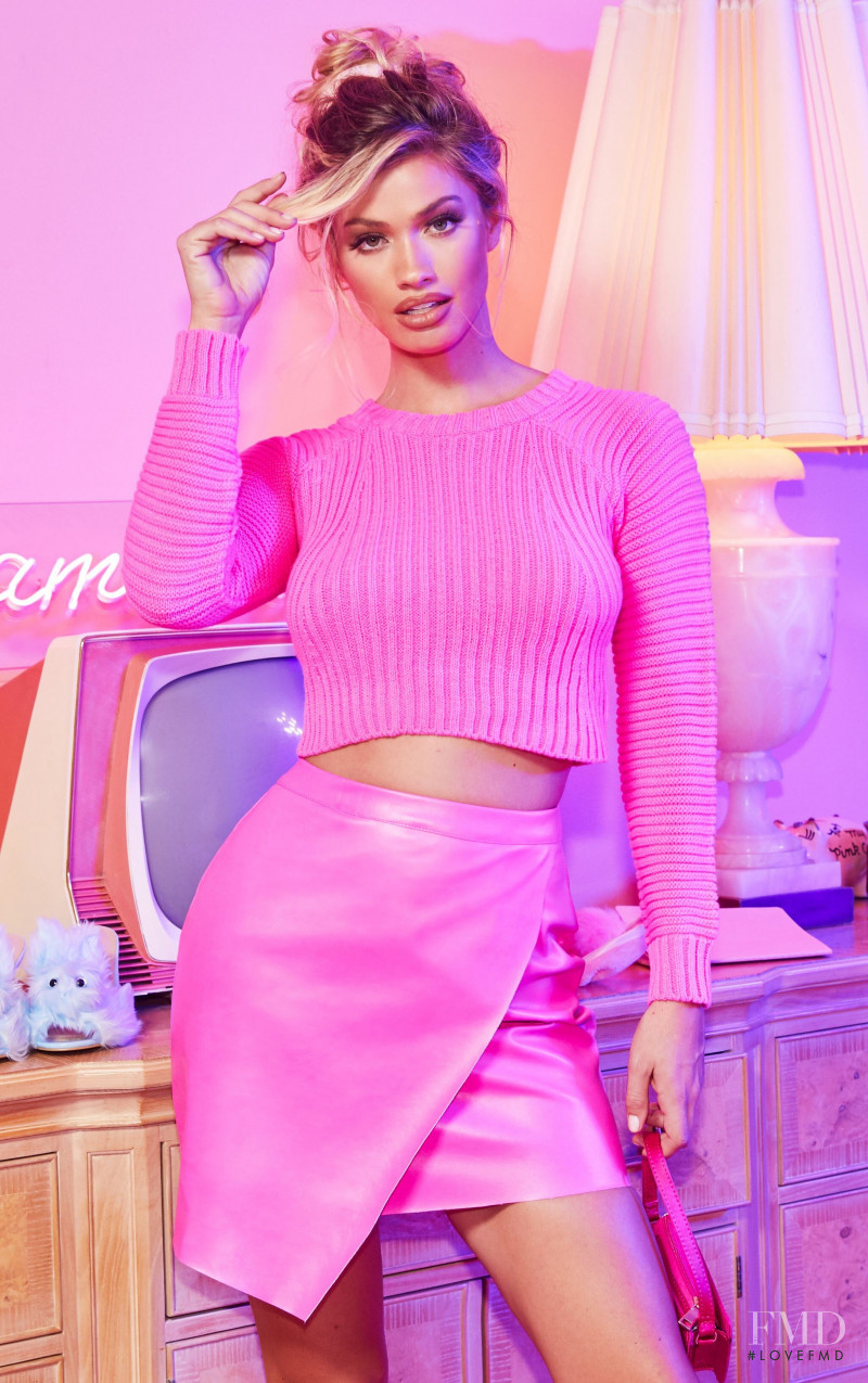 Maggie Rawlins featured in  the PrettyLittleThing A Girls Best Friend lookbook for Resort 2020