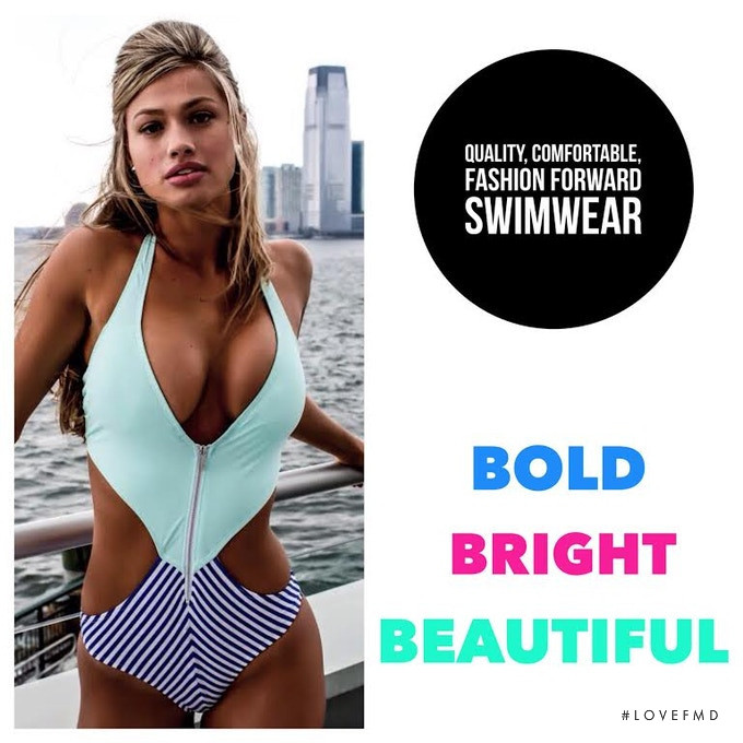 Maggie Rawlins featured in  the Bambina Swim advertisement for Summer 2019