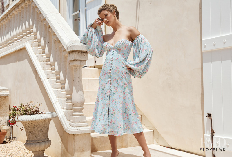 Maggie Rawlins featured in  the House of CB Le Jardin lookbook for Summer 2020