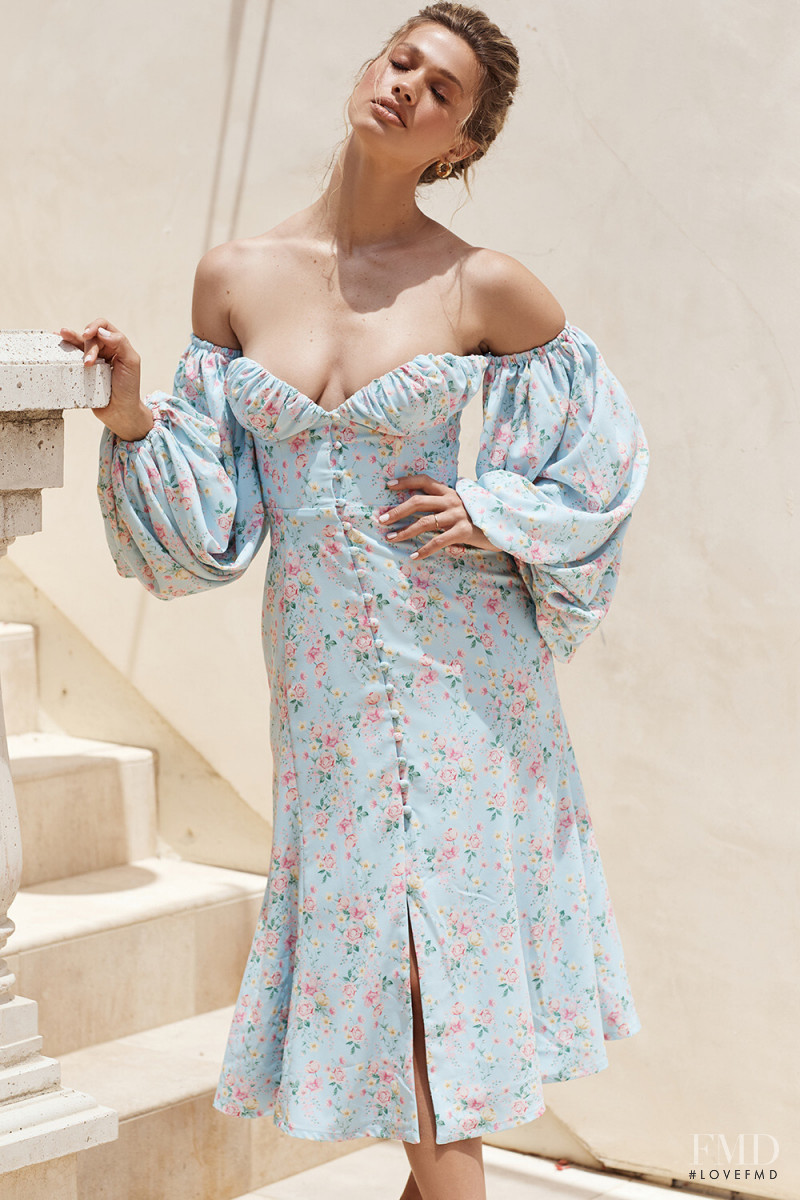 Maggie Rawlins featured in  the House of CB Le Jardin lookbook for Summer 2020