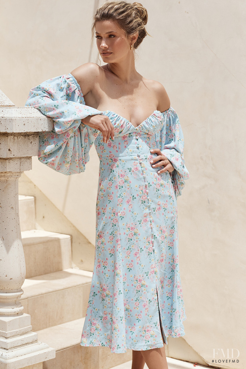 Maggie Rawlins featured in  the House of CB Le Jardin lookbook for Summer 2020