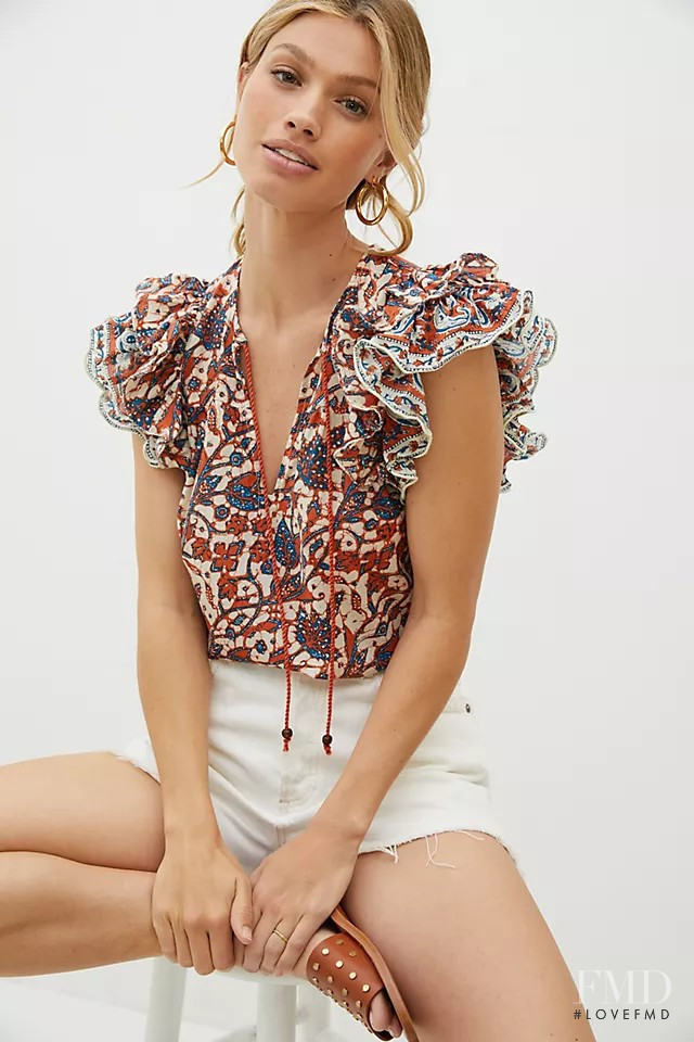 Maggie Rawlins featured in  the Anthropologie catalogue for Spring/Summer 2021