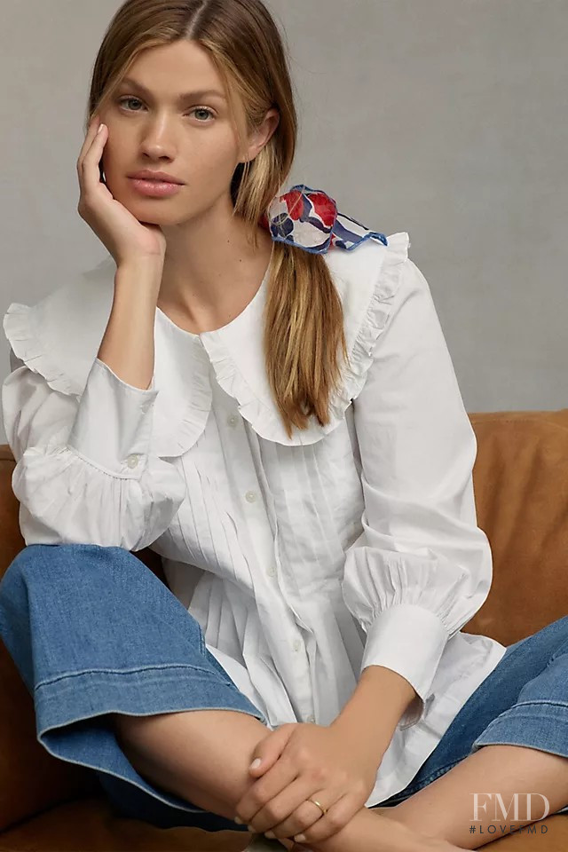 Maggie Rawlins featured in  the Anthropologie catalogue for Spring/Summer 2021