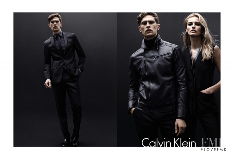 Edita Vilkeviciute featured in  the Calvin Klein White Label advertisement for Autumn/Winter 2012