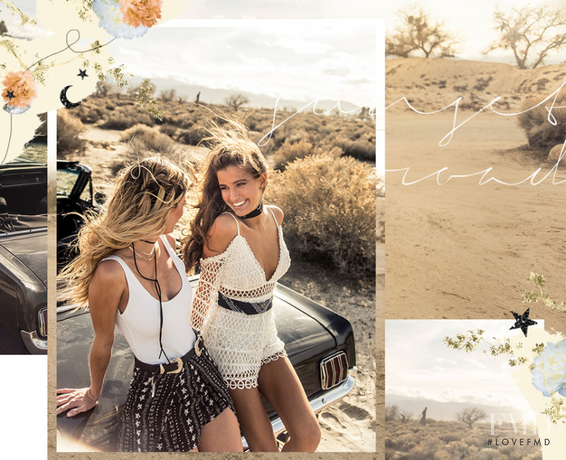 Maggie Rawlins featured in  the White Fox Boutique Festival Campaign  advertisement for Summer 2017
